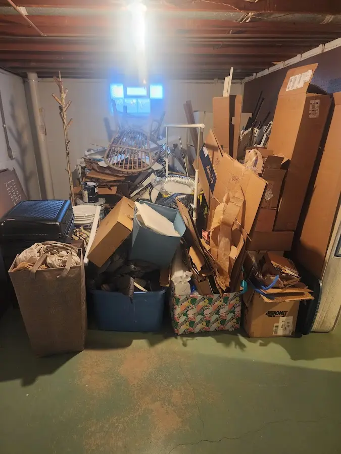 Roll-off dumpster container at job site for 6 Yard Dumpster Rental in Silverton